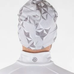 Galvingreen Galvin Green Dikran Insula Golf Beanie -Golf Sweaters Sales Galvin Green Dikran Hat Cool Grey Sharkskin White 3