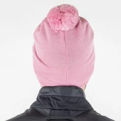 Galvingreen Galvin Green Lemmy Interface-1 Bobble Golf Beanie -Golf Sweaters Sales Galvin Green Lemmy Knitted Hat Light Pink 3