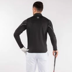 Galvingreen Galvin Green Daxton Insula Golf Pullover 11 Galvingreen Galvin Green Daxton Insula Golf Pullover -Golf Sweaters Sales Galvin Green SS22 Daxton Insula Half Zip Pullover G124271 Code SWGAL355 M Black Granite Grey White Model 3