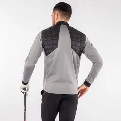 Galvingreen Galvin Green Damian Insula Golf Jacket 11 Galvingreen Galvin Green Damian Insula Golf Jacket -Golf Sweaters Sales Galvin Green SS22 Damian Full Zip Insula Sweater G124107 Code SWGAL348 M Sharkskin Black Model 3