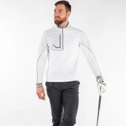 Galvingreen Galvin Green Daxton Insula Golf Pullover 9 Galvingreen Galvin Green Daxton Insula Golf Pullover -Golf Sweaters Sales Galvin Green SS22 Daxton Insula Half Zip Pullover G124201 Code SWGAL350 M White Cool Grey Sharkskin Model 1