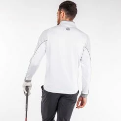 Galvingreen Galvin Green Daxton Insula Golf Pullover 10 Galvingreen Galvin Green Daxton Insula Golf Pullover -Golf Sweaters Sales Galvin Green SS22 Daxton Insula Half Zip Pullover G124201 Code SWGAL350 M White Cool Grey Sharkskin Model 2