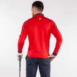 Galvingreen Galvin Green Daxton Insula Golf Pullover -Golf Sweaters Sales Galvin Green SS22 Daxton Insula Half Zip Pullover G124223 Code SWGAL352 M Red Navy White Model 3