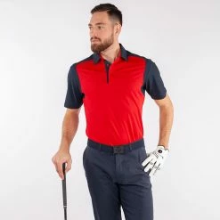 Galvingreen Galvin Green Massimo Golf Polo Shirt -Golf Sweaters Sales Galvin Green SS22 Massimo Polo Shirt G127323 Code SHGAL557 M Red Navy Model 1