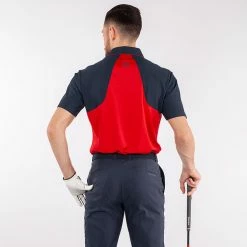 Galvingreen Galvin Green Massimo Golf Polo Shirt -Golf Sweaters Sales Galvin Green SS22 Massimo Polo Shirt G127323 Code SHGAL557 M Red Navy Model 3