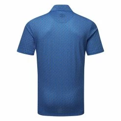Galvingreen Galvin Green Mauro Golf Polo Shirt 5 Galvingreen Galvin Green Mauro Golf Polo Shirt -Golf Sweaters Sales Galvin Green SS23 Mauro Polo Shirt G136861 SHGAL597 S Blue White Back