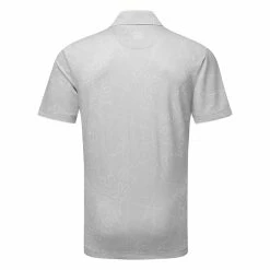 Galvingreen Galvin Green Maverick Golf Polo Shirt 5 Galvingreen Galvin Green Maverick Golf Polo Shirt -Golf Sweaters Sales Galvin Green SS23 Maverick Polo Shirt G137207 SHGAL599 S Cool Grey White Back