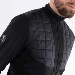 Galvingreen Galvin Green Damian Insula Golf Jacket -Golf Sweaters Sales Galvin Green AW21 Damian Full Zip Insula Sweater G1124177 Code SWGAL335 Black Model 2