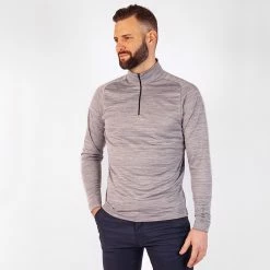 Galvingreen Galvin Green Dixon Insula Golf Pullover -Golf Sweaters Sales Galvin Green SS20 Dixon Half Zip Pullover G797370 Code SWGAL305 LIGHT GREY Model 1
