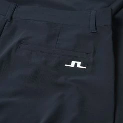Jlindeberg J.Lindeberg Cuff Jogger Golf Trouser -Golf Sweaters Sales J.Lindeberg SS22 Cuff Jogger Golf Trouser JL Navy White GMPA05574 6855 Code TRLIN020 34 W Reg Leg Detail
