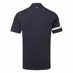 Jlindeberg J.Lindeberg Heath Golf Polo Shirt -Golf Sweaters Sales J.Lindeberg SS22 Heath Regular Fit Polo GMJT06335 6855 Code SHLIN061 M JL Navy Back