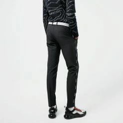 Jlindeberg J.Lindeberg Stuart Stripe Golf Trouser -Golf Sweaters Sales J.Lindeberg SS22 Stuart Stripe Golf Trouser Black GMPA05716 9999 Code TRLIN022 34 W 32 Leg Model 2