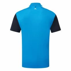 Jlindeberg J.Lindeberg Andie Golf Polo Shirt -Golf Sweaters Sales J.Lindeberg SS23 Andi Regular Fit Polo GMJT09663 O175 SHLIN205 Brilliant Blue Back