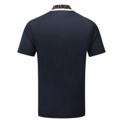 Jlindeberg J.Lindeberg Glen Golf Polo Shirt -Golf Sweaters Sales J.Lindeberg SS23 Glen Regular Fit Polo GMJT07614 6855 SHLIN182 JL NavyRusset Orange Back