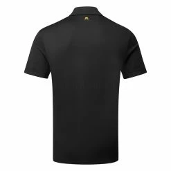 Jlindeberg J.Lindeberg Diamond Golf Polo Shirt -Golf Sweaters Sales J.Lindeberg GMJT06475 9999 M Diamond Regular Fit Polo Black Back