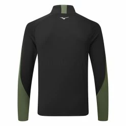 Mizuno Winter Breeze 1/4 Zip Golf Sweater 5 Mizuno Winter Breeze 1/4 Zip Golf Sweater -Golf Sweaters Sales Mizuno AW22 Winter Breeze 1 4 Zip 52GA2506 39 SWMIZ050 M Olive Black Back