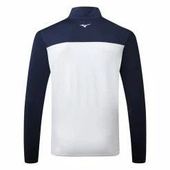 Mizuno Quick Dry Breeze Elite ST 1/4 Zip Golf Sweater -Golf Sweaters Sales Mizuno SS22 Breeze Elite ST 1 4 Zip Sweater 52GC2002 14 Code SWMIZ043 M Deep Navy Back