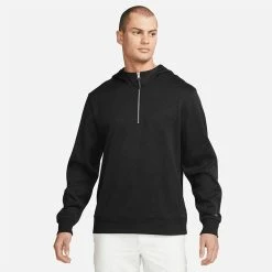 Nike Dry 1/2 Zip Golf Hoodie 9 Nike Dry 1/2 Zip Golf Hoodie -Golf Sweaters Sales Nike Dry 1 2 Zip Golf Hoodie Black DN1906 010 SWNIK253 Model 1