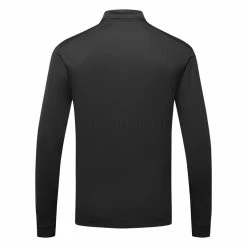 Nike Dry Victory Solid Long Sleeve Golf Polo Shirt -Golf Sweaters Sales Nike Golf AW22 Dri Fit Victory Solid Long Sleeve Shirt DN2344 010 SHNIK815 S Black White bACK