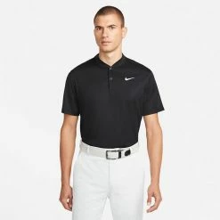Nike Dry Victory Blade Golf Polo Shirt 9 Nike Dry Victory Blade Golf Polo Shirt -Golf Sweaters Sales Nike SS22 Dry Victory Blade Golf Polo Shirt Black White DH0838 010 SHNIK774 model 1