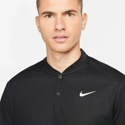 Nike Dry Victory Blade Golf Polo Shirt 10 Nike Dry Victory Blade Golf Polo Shirt -Golf Sweaters Sales Nike SS22 Dry Victory Blade Golf Polo Shirt Black White DH0838 010 SHNIK774 model 2