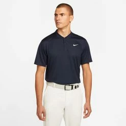 Nike Dry Victory Blade Golf Polo Shirt 9 Nike Dry Victory Blade Golf Polo Shirt -Golf Sweaters Sales Nike SS22 Dry Victory Blade Golf Polo Shirt DH0838 451 M SHNIK775 Obsidian White model 1
