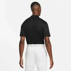 Nike Dry Victory Solid Golf Polo Shirt -Golf Sweaters Sales Nike SS22 Dry Victory Solid Golf Polo Shirt DH0822 010 M Black White Model 3