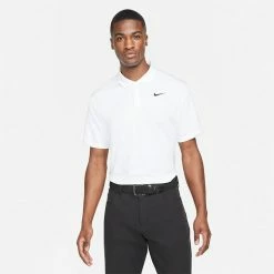 Nike Dry Victory Solid Golf Polo Shirt 9 Nike Dry Victory Solid Golf Polo Shirt -Golf Sweaters Sales Nike SS22 Dry Victory Solid Golf Polo Shirt DH0822 100 M White Black Model 1