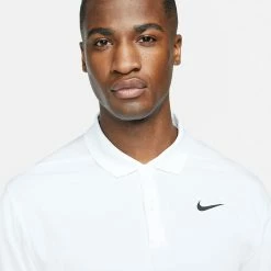 Nike Dry Victory Solid Golf Polo Shirt 10 Nike Dry Victory Solid Golf Polo Shirt -Golf Sweaters Sales Nike SS22 Dry Victory Solid Golf Polo Shirt DH0822 100 M White Black Model 2
