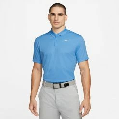 Nike Dry Victory Solid Golf Polo Shirt -Golf Sweaters Sales Nike SS22 Dry Victory Solid Golf Polo Shirt DH0822 412 M SHNIK780 University Blue White model 1