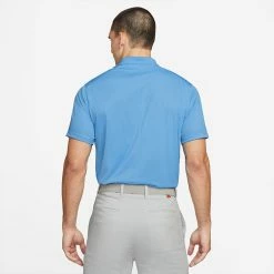 Nike Dry Victory Solid Golf Polo Shirt -Golf Sweaters Sales Nike SS22 Dry Victory Solid Golf Polo Shirt DH0822 412 M SHNIK780 University Blue White model 3