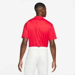 Nike Dry Victory Solid Golf Polo Shirt -Golf Sweaters Sales Nike SS22 Dry Victory Solid Golf Polo Shirt DH0822 657 M University Red White Model 3