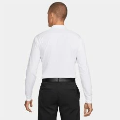 Nike Dry Victory Solid Long Sleeve Golf Polo Shirt 11 Nike Dry Victory Solid Long Sleeve Golf Polo Shirt -Golf Sweaters Sales Nike Golf AW22 Dri Fit Victory Solid Long Sleeve Shirt DN2344 100 SHNIK816 White Black Model 3