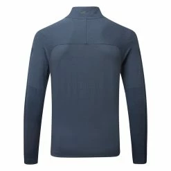 Nike Dry Vapor 1/2 Zip Golf Sweater -Golf Sweaters Sales Nike SS21 Dry Vapor 1 2 Zip Sweater CU9828 451 Code SWNIK232 Obsidian Thunder Blue Black back