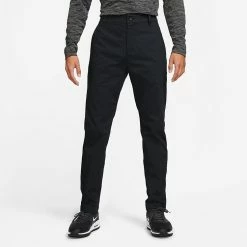 Nike Dry UV Chino Slim Golf Pants -Golf Sweaters Sales Nike SS21 UV Chino Trousers DA4130 010 Code TRNIK134 Black Model 1