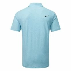 Nike Dry Tour Heather Golf Polo Shirt 5 Nike Dry Tour Heather Golf Polo Shirt -Golf Sweaters Sales Nike SS23 Dry Tour Heather Polo DV3123 416 SHNIK854 S Baltic Blue Black Back