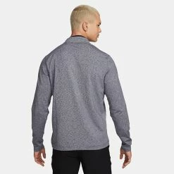 Nike Dry Victory Heather 1/2 Zip Golf Sweater 11 Nike Dry Victory Heather 1/2 Zip Golf Sweater -Golf Sweaters Sales Nike Victory Heather 1 2 Zip Golf Sweater Obsidian Black DH1261 451 SWNIK257 Model 3