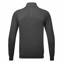 Oscarjacobson Oscar Jacobson Lawton Tour 1/4 Zip Golf Sweater 5 Oscarjacobson Oscar Jacobson Lawton Tour 1/4 Zip Golf Sweater -Golf Sweaters Sales Oscar Jacobson AW22 Lawton Tour OJTOP0102 SWOSC205 S Black Marl Back