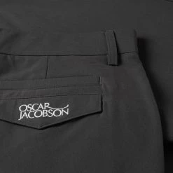 Oscarjacobson Oscar Jacobson Desmond Golf Trousers -Golf Sweaters Sales Oscar Jacobson AW22 Desmond Trousers Graphite OJTRS0119 TROSC075 30 W 31 Leg Detail