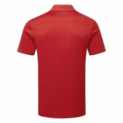 Oscarjacobson Oscar Jacobson Chap II Tour Golf Polo Shirt -Golf Sweaters Sales Oscar Jacobson SS22 Chap Tour Polo Shirt OJTS0041 Code SHOSC193 M Jewel Red Navy Back