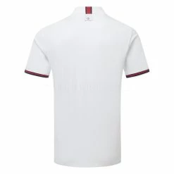 Oscarjacobson Oscar Jacobson Durham Tour Golf Polo Shirt -Golf Sweaters Sales Oscar Jacobson SS22 Durham Tour Polo Shirt OJTS0033 Code SHOSC186 M White Navy Back