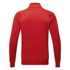 Oscarjacobson Oscar Jacobson Trent Tour 1/2 Zip Golf Sweater -Golf Sweaters Sales Oscar Jacobson SS22 Trent Tour Mid Layer OJTOP0021 Code SWOSC198 M Jewel Red Back