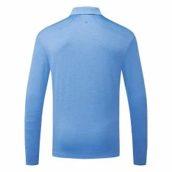 Ping Angus Long Sleeve Golf Polo Shirt 5 Ping Angus Long Sleeve Golf Polo Shirt -Golf Sweaters Sales Ping AW22 Angus Performance Long Sleeve Polo Shirt PO3504 FB56 SHPIN321 French Blue Multi back
