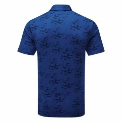 Ping Rae Golf Polo Shirt -Golf Sweaters Sales Ping SS22 Rae Polo Shirt P03523 149 Code SHPIN300 M Blue Surf Back