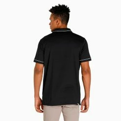 Puma Cloudspun Monarch Golf Polo Shirt 11 Puma Cloudspun Monarch Golf Polo Shirt -Golf Sweaters Sales Puma AW22 Cloudspun Monarch Polo 530991 01 SHPUM642 Black Heather High Rise Model 3