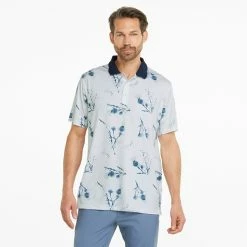 Puma MATTR Lowlands Golf Polo Shirt -Golf Sweaters Sales Puma AW22 Mattr Lowlands Polo 535453 01 SHPUM636 Bright White Navy Blazer S Model 1