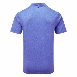 Puma Performance Heather Golf Polo Shirt -Golf Sweaters Sales Puma SS22 Performance Heather Golf Polo Shirt Surf The Web Heather 577428 10 SHPUM602 back