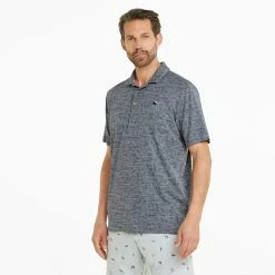 Puma AP Cloudspun King Golf Polo Shirt 9 Puma AP Cloudspun King Golf Polo Shirt -Golf Sweaters Sales Puma SS22 AP King Cloudspun Polo Shirt 535505 01 Code SHPUM631 L Navy Blazer Heathe Model 1