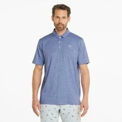 Puma AP Cloudspun King Golf Polo Shirt 9 Puma AP Cloudspun King Golf Polo Shirt -Golf Sweaters Sales Puma SS22 AP King Cloudspun Polo Shirt 535505 02 Code SHPUM632 L Lavender Pop Heather Model 1
