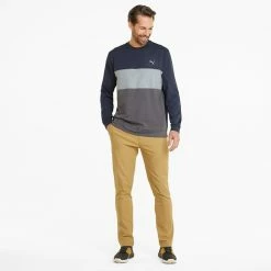 Puma Cloudspun Crew Golf Popover 10 Puma Cloudspun Crew Golf Popover -Golf Sweaters Sales Puma SS22 Cloudspun Crew Golf Popover Puma Navy Blazer Heather Quiet Shade Heather 535458 02 SWPUM264 Model 2